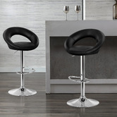 Hoxton Room Sawda Faux Leather Adjustable Barstools