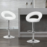 Hoxton Room Sawda Faux Leather Adjustable Barstools