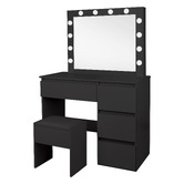 Hoxton Room 2 Piece Vehsa Dressing Table &amp; Stool Set