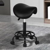 Hoxton Room Vance Faux Leather Office Stool
