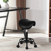 Hoxton Room Vance Faux Leather Office Stool