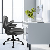 Hoxton Room Oaklynn Faux Leather Office Chair