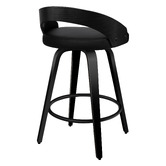 Hoxton Room 64cm Newton Faux Leather Swivel Barstools