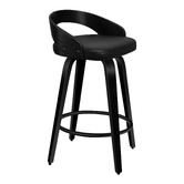 Hoxton Room 64cm Newton Faux Leather Swivel Barstools