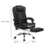 Hoxton Room Galini PU Leather Heated Massage Office Chair
