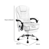 Hoxton Room Galini PU Leather Heated Massage Office Chair