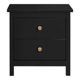 Hoxton Room Geoffrey 2 Drawer Bedside Table