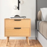 Hoxton Room Sebastian 2 Drawer Bedside Table