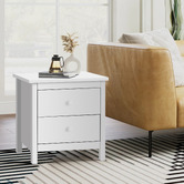 Hoxton Room Geoffrey 2 Drawer Bedside Table