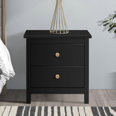 Hoxton Room Geoffrey 2 Drawer Bedside Table