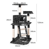 Hoxton Room 120cm Fir Wood Cat Scratching Tree
