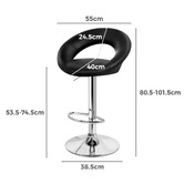 Hoxton Room Sawda Faux Leather Adjustable Barstools
