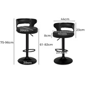 Hoxton Room Ackley Faux Leather Adjustable Barstools