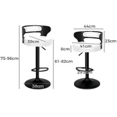 Hoxton Room Ackley Faux Leather Adjustable Barstools