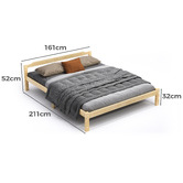 Hoxton Room Kaeda Pine Wood Bed