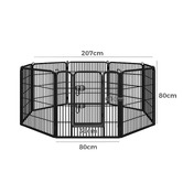 Hoxton Room 8 Panel Heavy Duty Pet Playpen