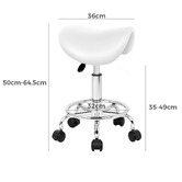 Hoxton Room Vance Faux Leather Office Stool