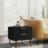 Hoxton Room Sebastian 2 Drawer Bedside Table
