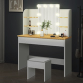 Hoxton Room 2 Piece Taimi Dressing Table &amp; Stool Set
