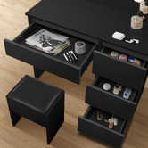Hoxton Room 2 Piece Vehsa Dressing Table &amp; Stool Set