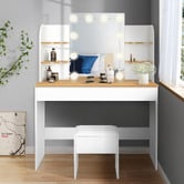 Hoxton Room 2 Piece Taimi Dressing Table &amp; Stool Set