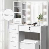 Hoxton Room 2 Piece Ashly Dressing Table &amp; Stool Set