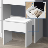 Hoxton Room 2 Piece Ashly Dressing Table &amp; Stool Set