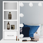 Hoxton Room 2 Piece Ashly Dressing Table &amp; Stool Set