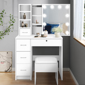 Hoxton Room 2 Piece Ashly Dressing Table &amp; Stool Set