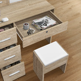 Hoxton Room 2 Piece Ashly Dressing Table &amp; Stool Set