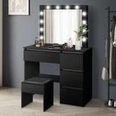 HoxtonRoom 2 Piece Vehsa Dressing Table & Stool Set | Temple & Webster