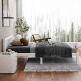 Hoxton Room White Hazel Pine Wood Bed Frame