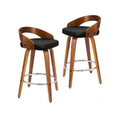 Hoxton Room 64cm Newton Faux Leather Swivel Barstools