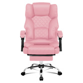 Hoxton Room Lauren PU Leather Executive Chair with Footrest