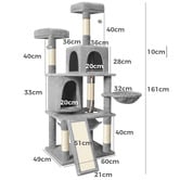 Hoxton Room 161cm Fir Wood Cat Scratching Tree