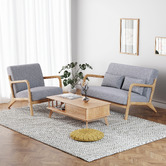 Hoxton Room Helene 2 Seater Linen Sofa