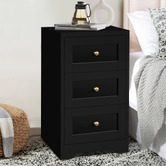 Hoxton Room Willow 3 Drawer Bedside Table