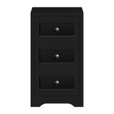 Hoxton Room Willow 3 Drawer Bedside Table