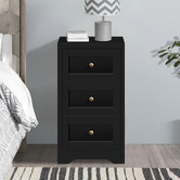 Hoxton Room Willow 3 Drawer Bedside Table