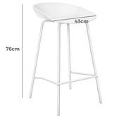 Hoxton Room 67cm Dayton Metal Bar Stools