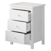 Hoxton Room Geoffrey 3 Drawer Bedside Table