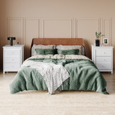 Hoxton Room Geoffrey 3 Drawer Bedside Table