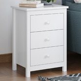Hoxton Room Geoffrey 3 Drawer Bedside Table