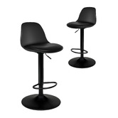 Hoxton Room Povel PU Leather Adjustable Barstools