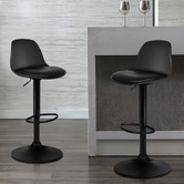 Hoxton Room Povel PU Leather Adjustable Barstools
