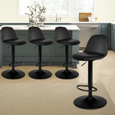 Hoxton Room Povel PU Leather Adjustable Barstools