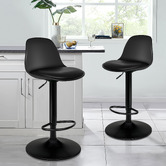 Hoxton Room Povel PU Leather Adjustable Barstools