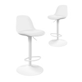 Hoxton Room Povel PU Leather Adjustable Barstools