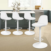Hoxton Room Povel PU Leather Adjustable Barstools