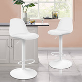 Hoxton Room Povel PU Leather Adjustable Barstools